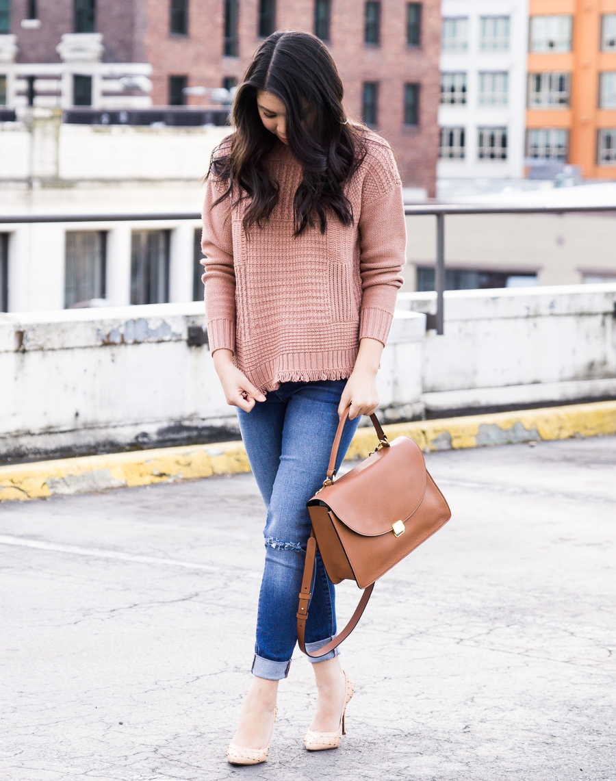 Rose Gold Sweater | Just A Tina Bit