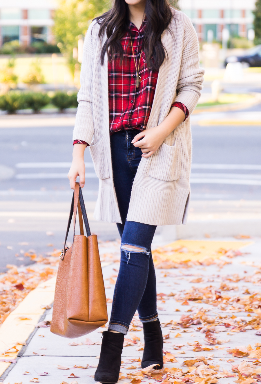 red fall outfits