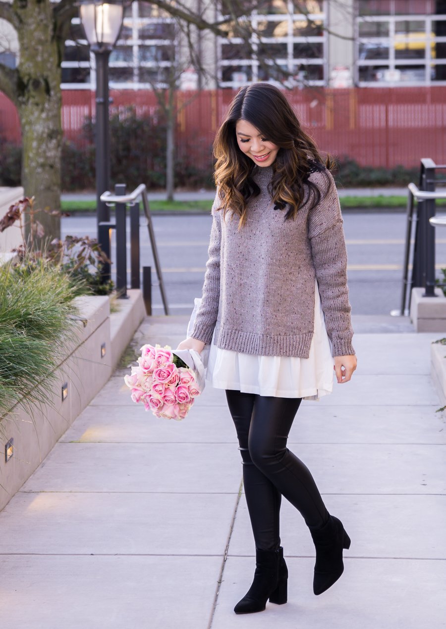 Winter Style: Layered Look Sweater 